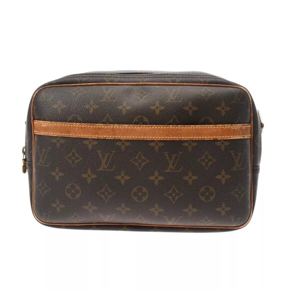 LOUIS VUITTON Monogram Reporter PM Brown